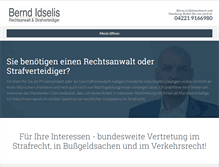 Tablet Screenshot of bernd-idselis.de